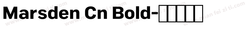 Marsden Cn Bold字体转换